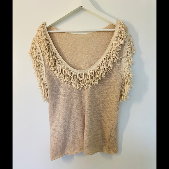 Knit top with fringe - Picture 5 of 5